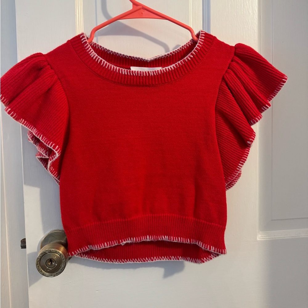 Cute red top! Never worn!